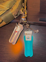Good kisses initial lipbalm keychain (3color)