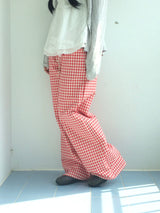 Heart Pocket Check Pants