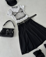 Meet pleats pleated midi skirt