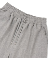 Cross eyelet Bermuda Sweatpants - Gray