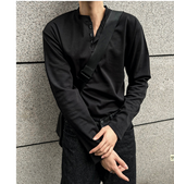 cosyharu henly-neck boonddo long-sleevd shirt
