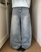 Jaron Washed Wide Denim Pants