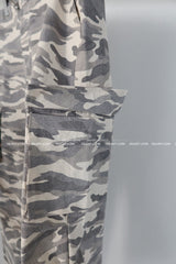 Light Camo Military Cargo Wide Pants