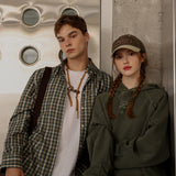 Logo Point Check Shirt - Green