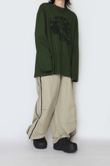 Wave Lettering Long Sleeve T-Shirt
