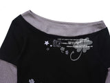 Clover Layered Mesh T-shirt 233517141