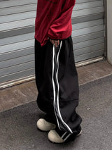 track two-way cotton balloon pants