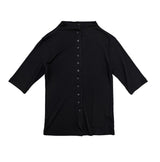ロコバートンハーフハイネック7分丈Tシャツ