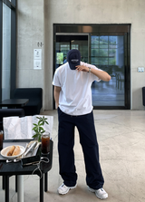 [Limited Quantity] ルック ステーブル 2WAY クーリング ナイロン ワイド バンディング パンツ