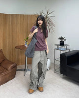 Lennon Pigment Henley Neck Short Sleeve Tee