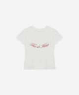 Cropped Signature Tee
