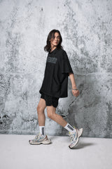 ローエッジ半袖シャツ (BLACK)