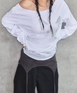 SLEEVELESS LAYERED PANTS