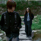 Heritage nylon work jacket / Black