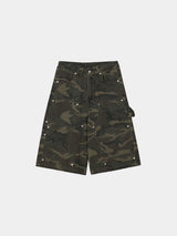 Carpenter capri cotton pants 3color