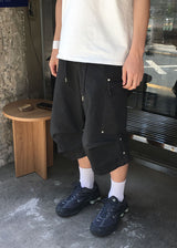 リベットピンタックバミューダパンツ
