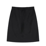 Stripe String Skirt Navy
