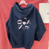 KIRIGIRL フーディージップアップ _NAVY