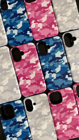 [BLUE] CAMOUFLAGE タフバンパーケース / TREEFORFIVE345