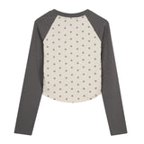 Hurt Dot Raglan Long Sleeve Tee