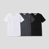 Ribbed Muscle Fit Short Sleeve Tee 3COLOR
