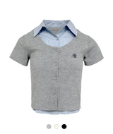 Appel Stripe Shirt Cardigan