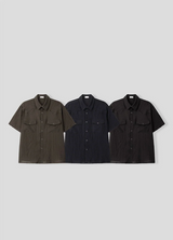 [S/S] Western シースルーリンクルシャツ(3color)