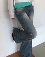 Sirun Studded Seam Bootcut Pants