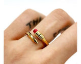 Linning Ring Silver 2 Coral