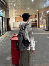 attain cotton hood zip-up