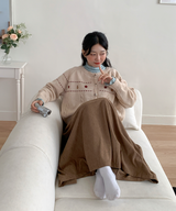 コーデュロイロングスカート