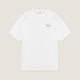 BACK WATER SLOGAN PRINT T-SHIRT (WHITE)