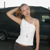 Single Buckle sleeveless_ivory