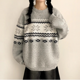 Ford Nordic Round Loose Fit Wool Knit