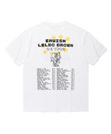CAVISH X LELBO ブラウン U.K ツアー SS ティー ホワイト (CV2FMUT547C)