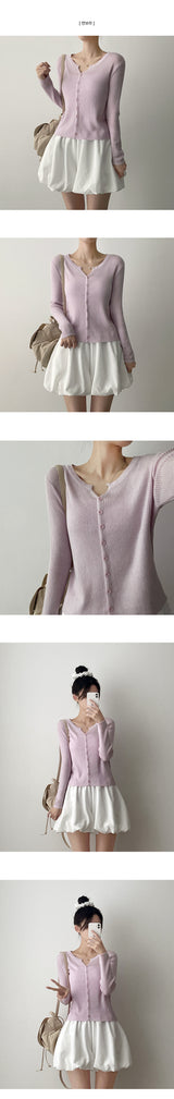 Teak Daily Button Knitted Cardigan