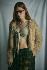 FUR CARDIGAN