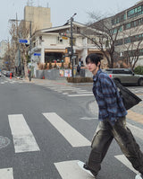 ロクピンタックカーゴデニムパンツ