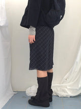 Shea Checkered A-skirt