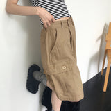 Temtz ビンテージカーゴポケットハーフレングスバミューダパンツ