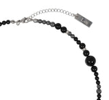 [LAN ARCHIVE] Black Glass Stone Necklace
