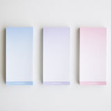 gradient grid non-sticky memopad Set (PINK+BLUE+PURPLE)