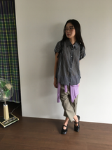 Dolman check shirt (4color)