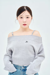 off shoulder knit