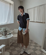 スツールサイドディープタックチノパンツ