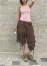 CARGO STRING BERMUDA PANTS (6color)