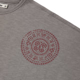 Boteh half T-shirts / Mud gray