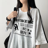 I-リングボクシーフィットトラックライン半袖Tシャツ