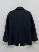 [wool95%] サンダーカラーウールハーフコート
