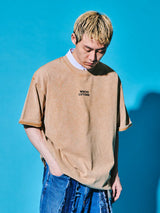 サクラアニマルズカーキデニムウォッシュドTシャツ (スティード)